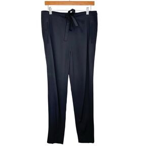 MARIA MCMANUS Womens Drawstring Tie Waist Pant XS Black 100% Viscose Trousers